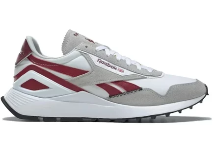 Мужские кроссовки reebok classic leather legacy az, серо-бордовые