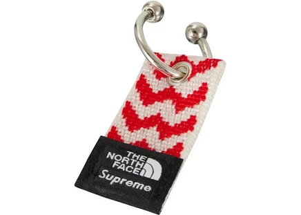Унисекс брелок Supreme The North Face Woven, красный