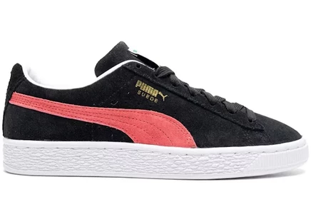 Женские кеды Puma Suede Classic 21, черно-розовые