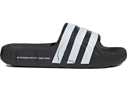 Мужские сланцы Adidas Adilette 22 Core, черно-белые