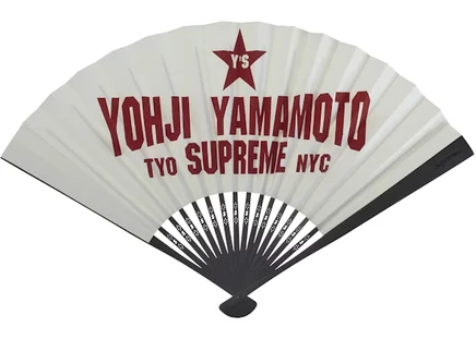 Унисекс ручной веер Supreme Y's by Yohji Yamamoto, белый