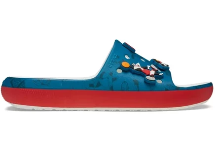 Мужские шлепанцы Crocs Classic Slide Looney Tunes, белые