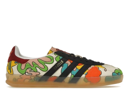 Мужские кроссовки Adidas Gazelle Indoor, бежево-синие