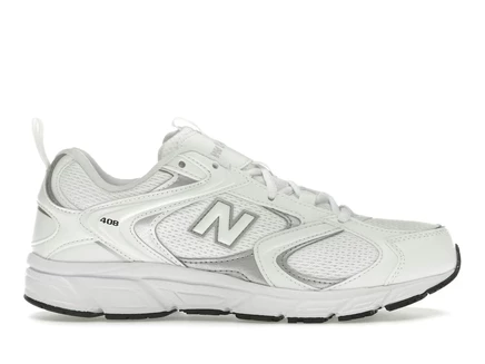 Мужские кроссовки New Balance 408, белые с серебристым