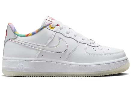 Детские кроссовки Nike Air Force 1 Low LV8, белые/темно-синие