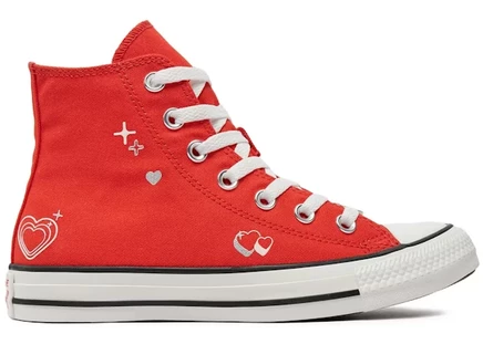 Женские кеды Converse Chuck Taylor All Star Hi Y2K Heart, белые/черные