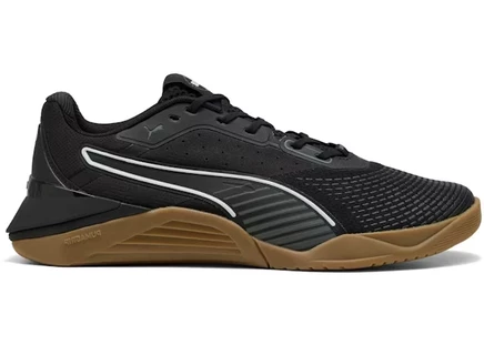 Мужские кроссовки Puma Fuse 4.0, черные с коричневой подошвой