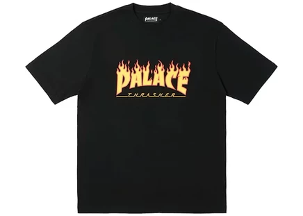 Мужская футболка Palace x Thrasher, черная