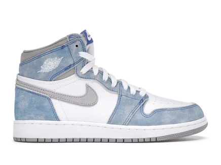 Детские кроссовки Jordan 1 High Hyper Royal Smoke Grey
