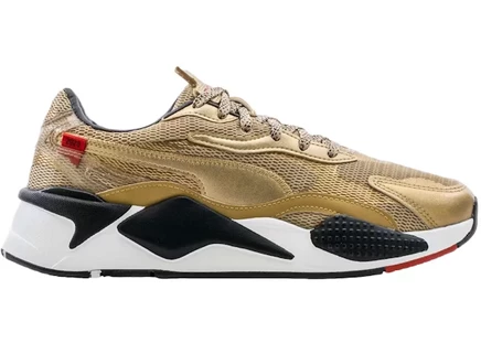 Мужские кроссовки Puma RS-X3 World Cup, черно-бело-золотистые