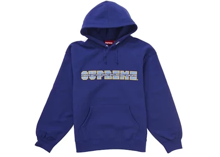 Мужское худи supreme collegiate acronym, королевский
