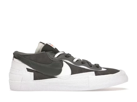 Мужские кроссовки Nike Blazer Low sacai, серые