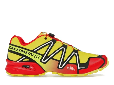Мужские кроссовки Salomon Speedcross 3, салатово-красные