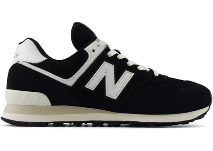 Мужские кроссовки New Balance 574, черно-бело-бежевые