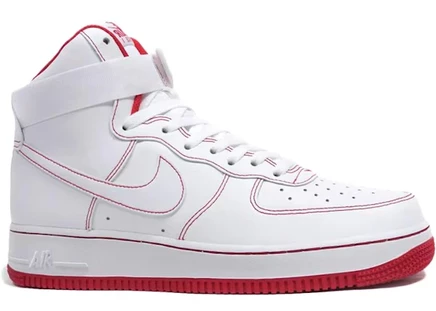 Мужские кроссовки Nike Air Force 1 High 07, белые/красные