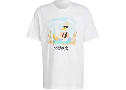 adidas Adventure Graphic Tee White white