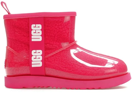 UGG Classic Clear Mini II Boot Rock Rose (Kids) rock rose