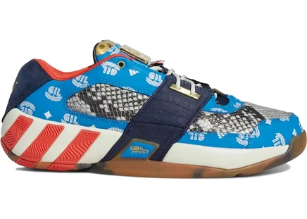 Мужские кроссовки Adidas Agent Gil Restomod USA из комбинированных материалов, темно-синие