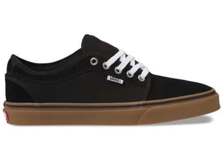 Мужские кеды Vans Chukka Low, черные с коричневой подошвой