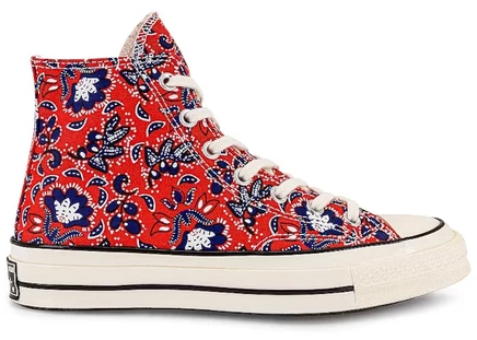 Converse Chuck Taylor All Star 70 Hi Paisley Habanero Red habanero red/egret/rush blue