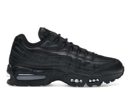 Мужские кроссовки Nike Air Max 95 QS Big Bubble кожаные, черные