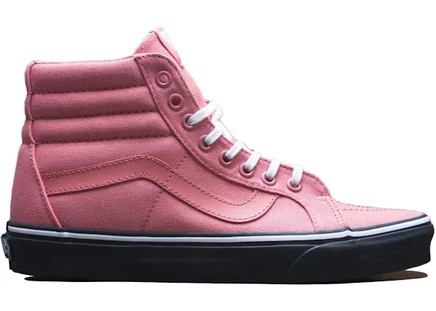 Мужские кеды Vans Sk8-Hi Reissue, розовые с черной подошвой