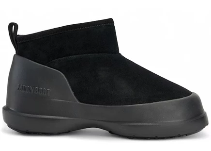 Женские ботинки Moon Boot Luna Low замшевые, черные