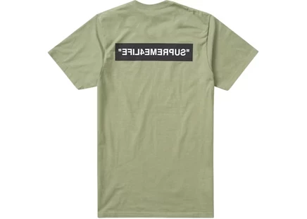 Мужская футболка supreme 4 life, оливковая