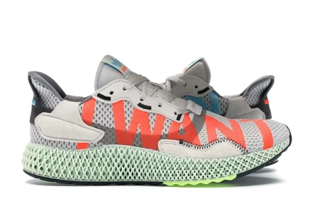 Мужские кроссовки Adidas ZX 4000 4D, серо-зеленые