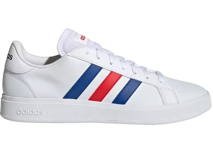 Мужские кроссовки Adidas Grand Court TD, бело-сине-красные