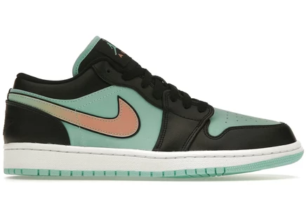 Кроссовки Jordan 1 Low SE, бирюзово-черные
