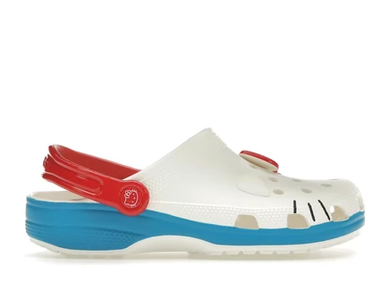 Мужские сабо crocs classic clog hello kitty i am, белые