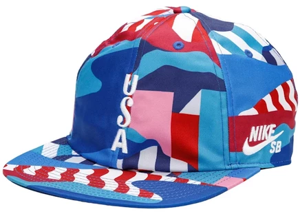 Мужская кепка Nike SB x Parra USA Federation, сине-белая
