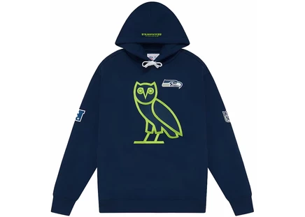 OVO x NFL Seattle Seahawks OG Hoodie Blue blue