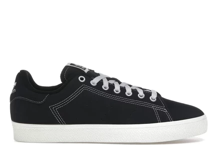 Мужские кеды Adidas Stan Smith CS, черно-белые с коричневой подошвой