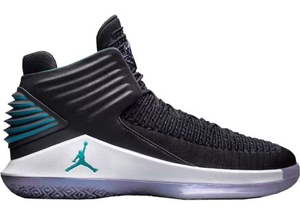 Мужские кроссовки Jordan XXXII CEO, черно-бирюзово-фиолетовые