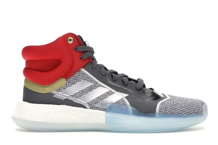 Мужские кроссовки Adidas Marquee Boost Mid, бело-серебристые