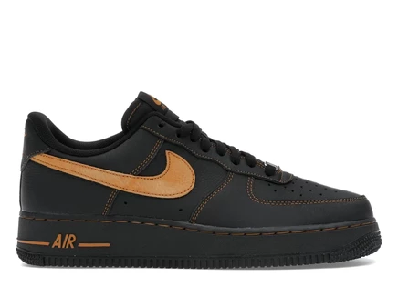 Мужские кроссовки Nike Air Force 1 Low 07 LV8, черные/охра