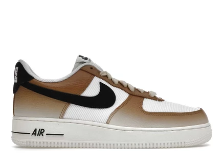 Женские низкие кроссовки Nike Air Force 1 Low '07, коричнево-белые