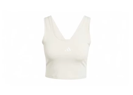 Женская майка Adidas Essentials с маленьким логотипом, Wonder Alumina/белая
