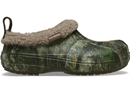 Мужские сабо Crocs Classic Lined Shorty, камуфляж Realtree
