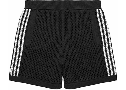 Унисекс шорты Adidas x Edison Chen Crochet, антрацитовые