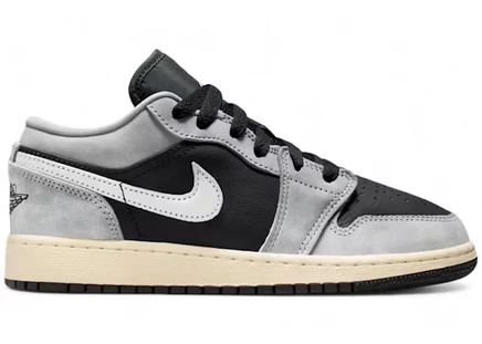 Детские кроссовки Jordan 1 Low SE, светло-серые/черные