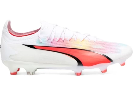 Мужские футбольные бутсы Puma Ultra Ultimate FG/AG, белые/черные/фиолетовые