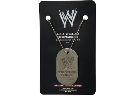 Унисекс жетон Travis Scott x WWE, серебристый