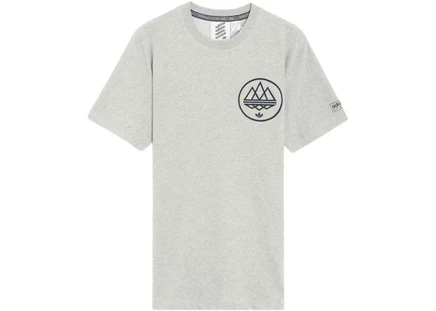 Мужская футболка Adidas Originals Spezial Mod Trefoil, серо-меланжевая