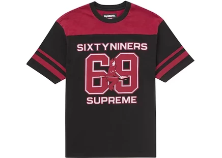 Мужской футбольный топ Supreme Hysteric Glamour 69, черный