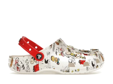 Мужские кроксы Crocs Classic Clog Peanuts, бело-красные