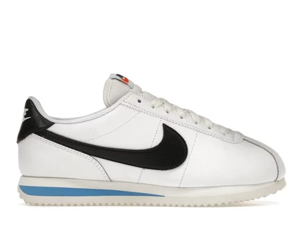 Женские кроссовки Nike Cortez, белые/черные/светло-голубые