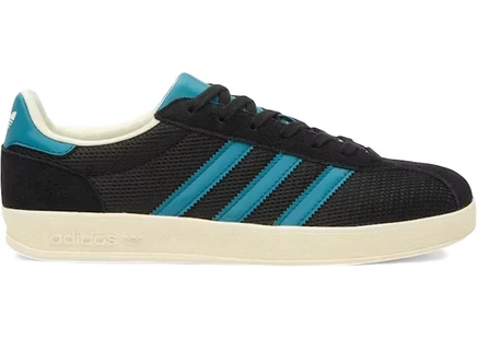 Мужские кроссовки Adidas Gazelle Indoor Pro, бирюзово-черные/молочные